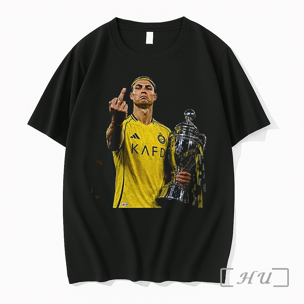 Officials Cristiano Ronaldo Middle Finger Saudi Pro League Al Nassr Fc Photo Vintage Premium T Shirts Sweater Hoodie