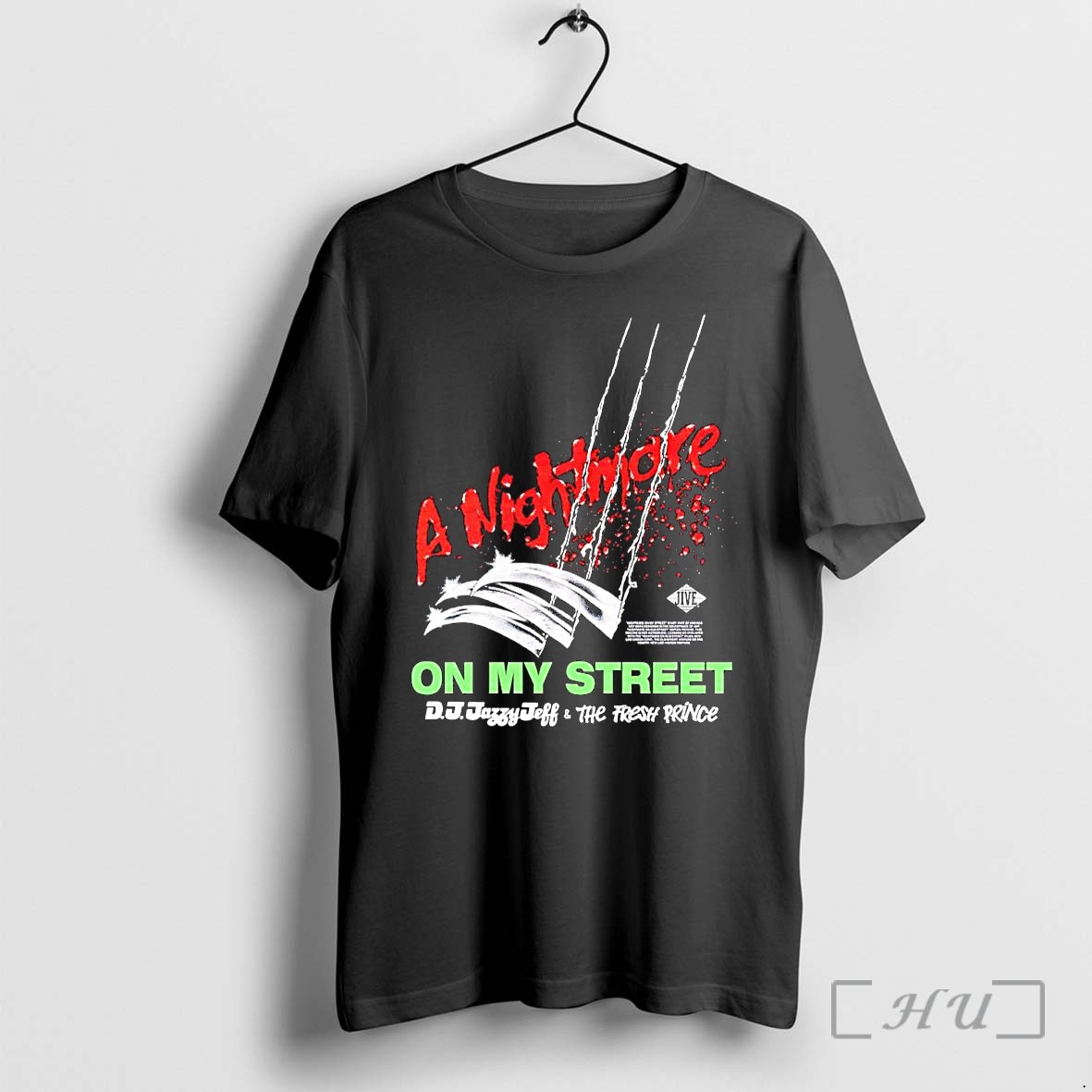 Officials D J Jazzy Jeff The Fresh Prince A Nightmare On My Street Freddy Krueger Claws Horror Rap Premium T Shirts Sweater Hoodie