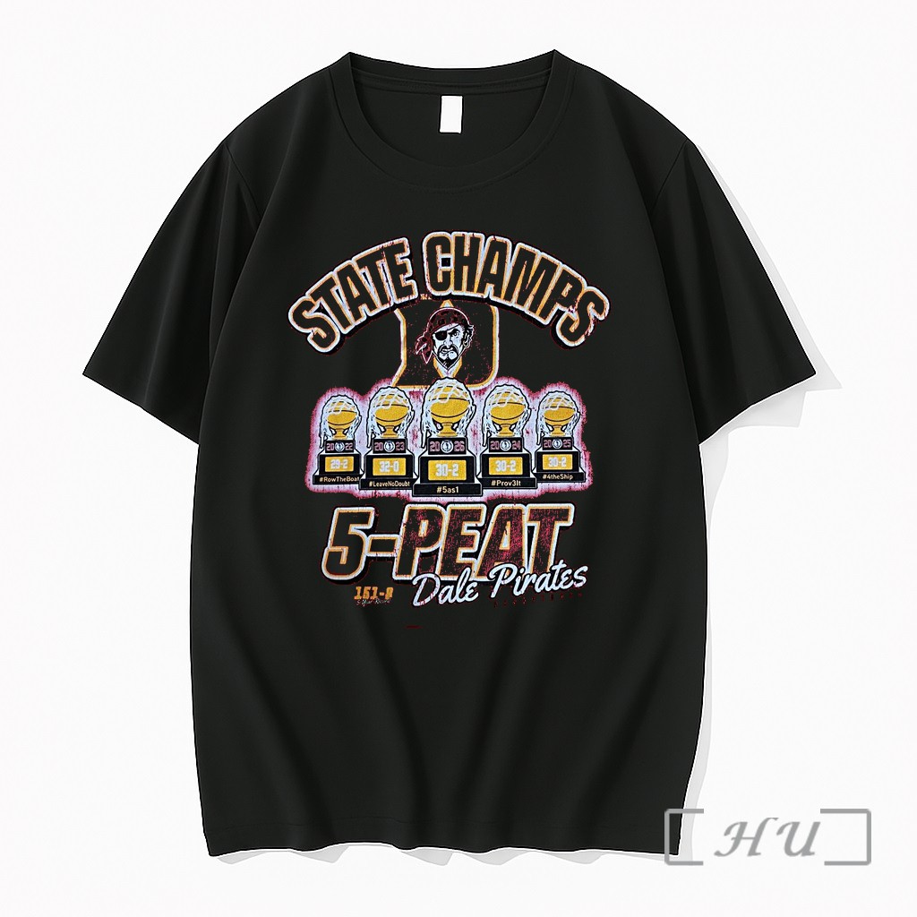 Officials Dale Pirates Basketball 5 Peat State Champs Pirate Mascot Championship 1 Premium T Shirts Sweater Hoodie