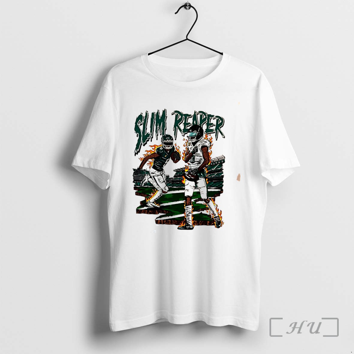 Officials Devonta Smith Philadelphia Eagles Slim Reaper Tee Premium T Shirts Sweater Hoodie