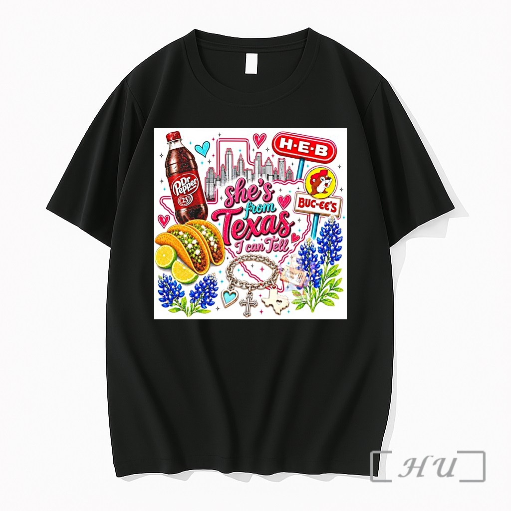 Officials Dr Pepper Buc Ees H E B Taco Shes From Texas I Can Tell Premium T Shirts Sweater Hoodie