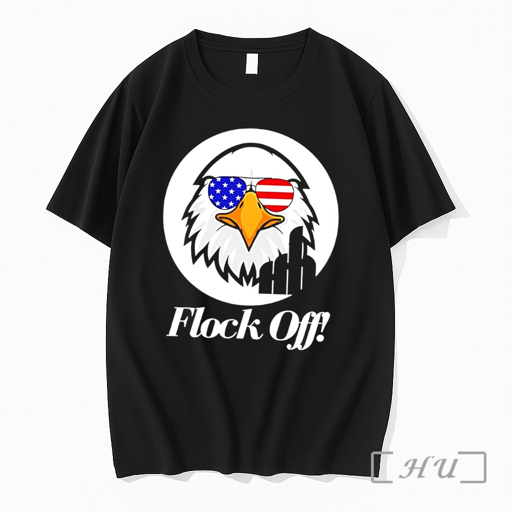 Officials Flock Off With Eagle Wearing American Flag Sunglasses Funny Tee Premium T Shirts Sweater Hoodie