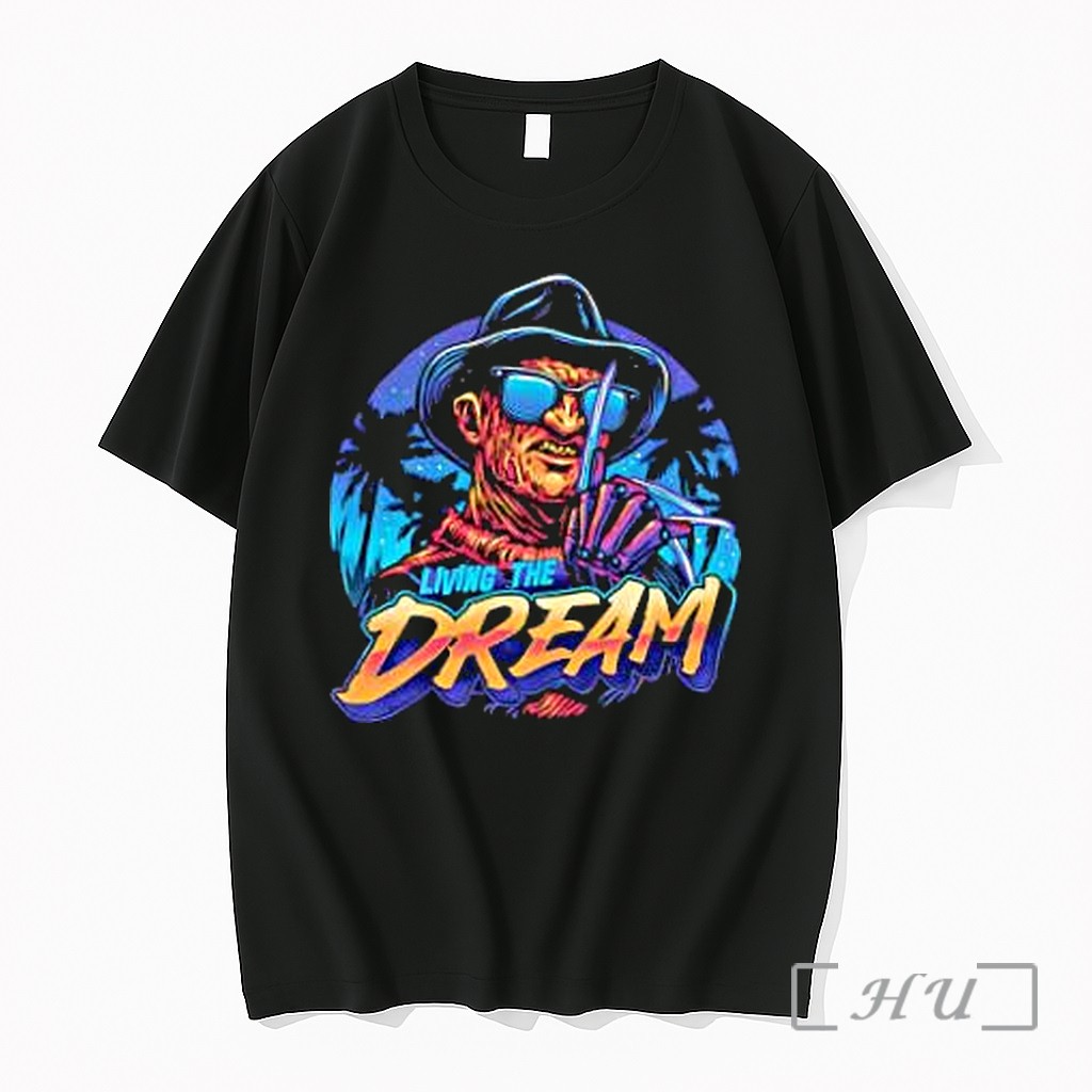 Officials Freddy Krueger Living The Dream Horror Premium T Shirts Sweater Hoodie