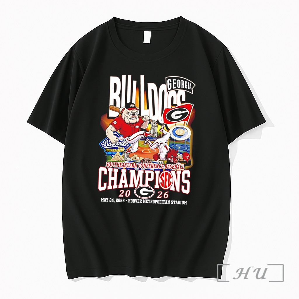 Officials Georgia Bulldogs 2026 Sec Southeastern Conference Tournament Champions Mascot Tee Premium T Shirts Sweater Hoodie