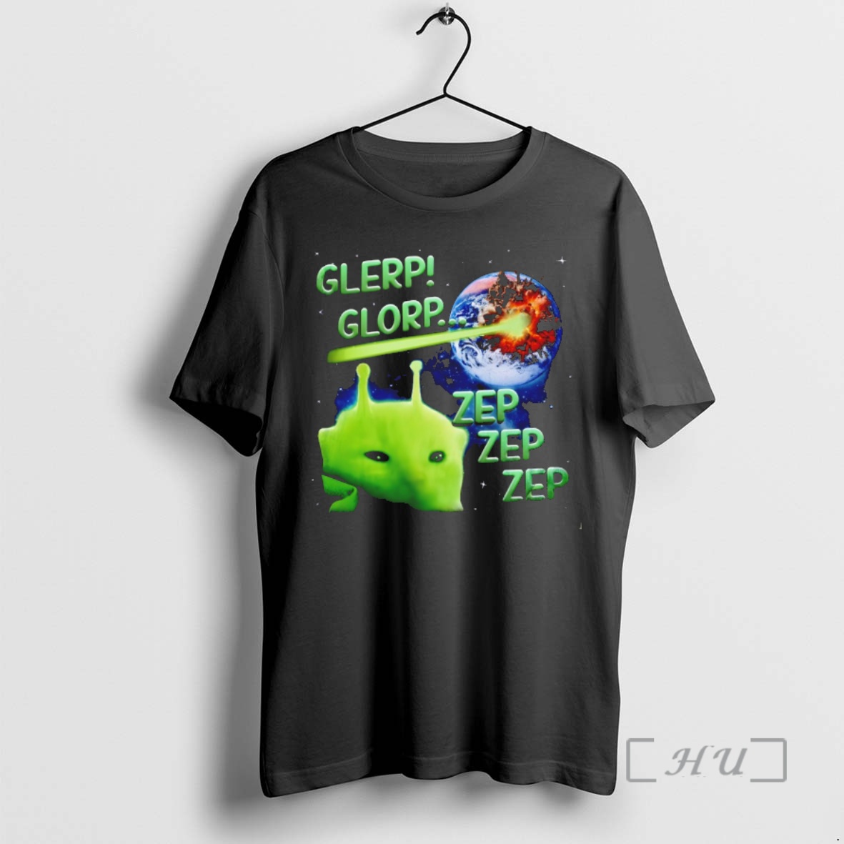 Officials Glerp Glorp Funny Alien Cat Meme Premium T Shirts Sweater Hoodie