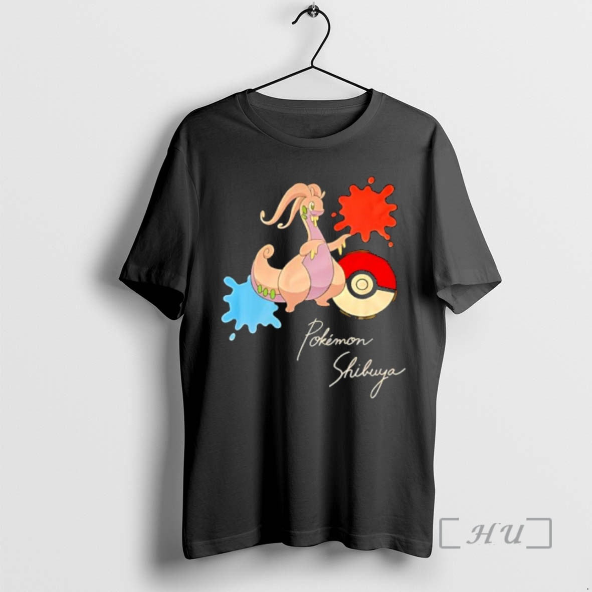 Officials Goodra Pokemon Shibuya Graffiti Paint Splat Premium T Shirts Sweater Hoodie