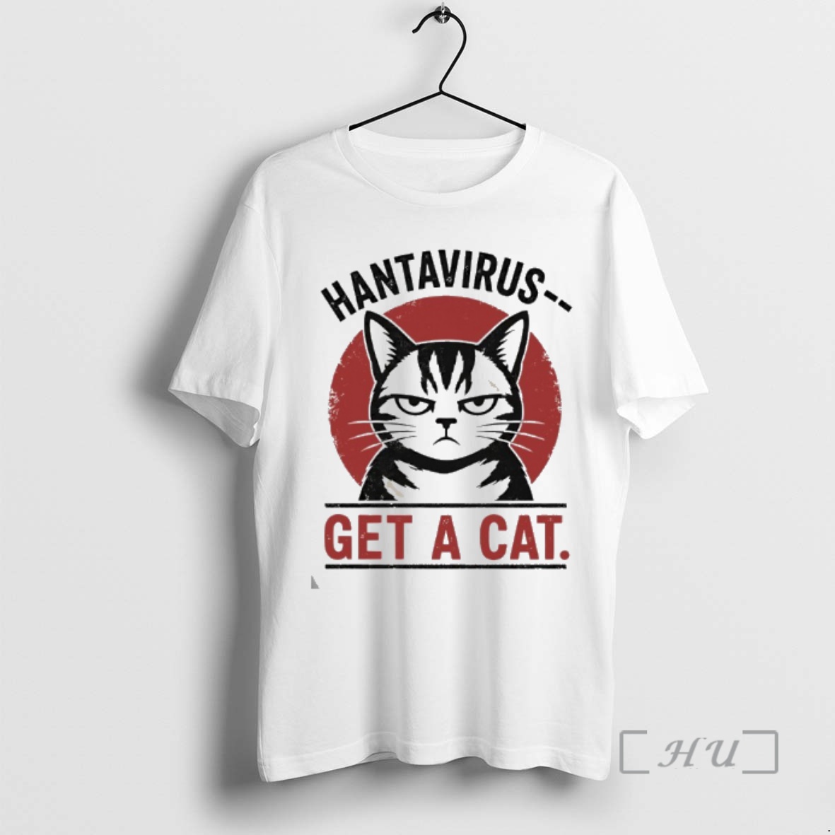 Officials Hantavirus Get A Cat Vintage Premium T Shirts Sweater Hoodie