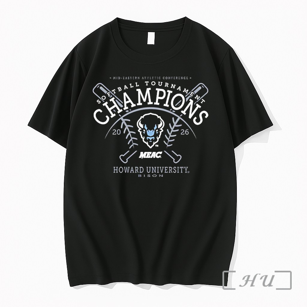 Officials Howard Bison 2026 Mid Eastern Athletic Conference Softball Tournament Champions Premium T Shirts Sweater Hoodie