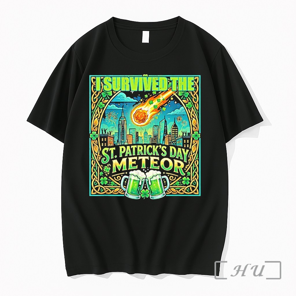 Officials I Survived St Patricks Day Meteor 2026 Premium T Shirts Sweater Hoodie