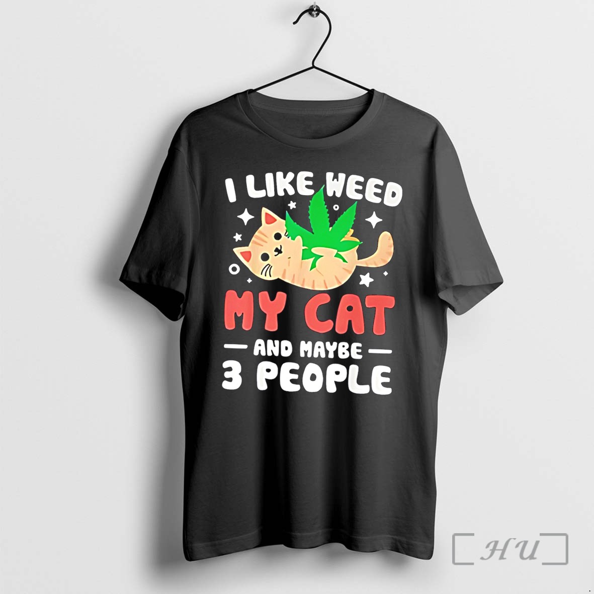 Officials I Like Weed My Cat And Maybe 3 People Graphic Cat Tee Premium T Shirts Sweater Hoodie
