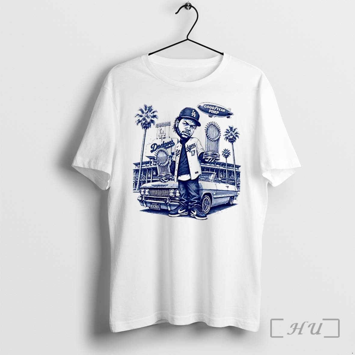 Officials Ice Cube Los Angles Dodgers World Series Good Year Pimp Hip Hop Premium T Shirts Sweater Hoodie