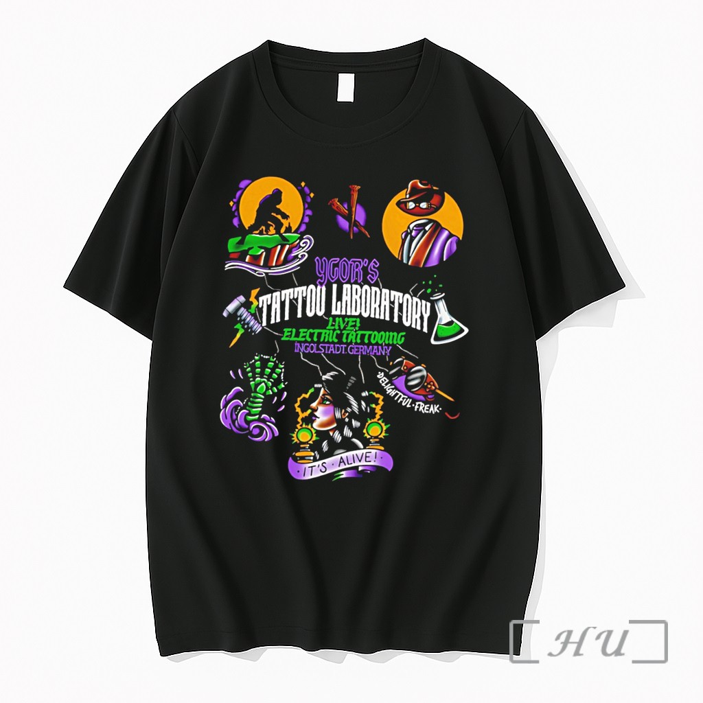 Officials Igors Tattoo Laboratory Live Electric Tattooing 2026 Graphic Tee Premium T Shirts Sweater Hoodie