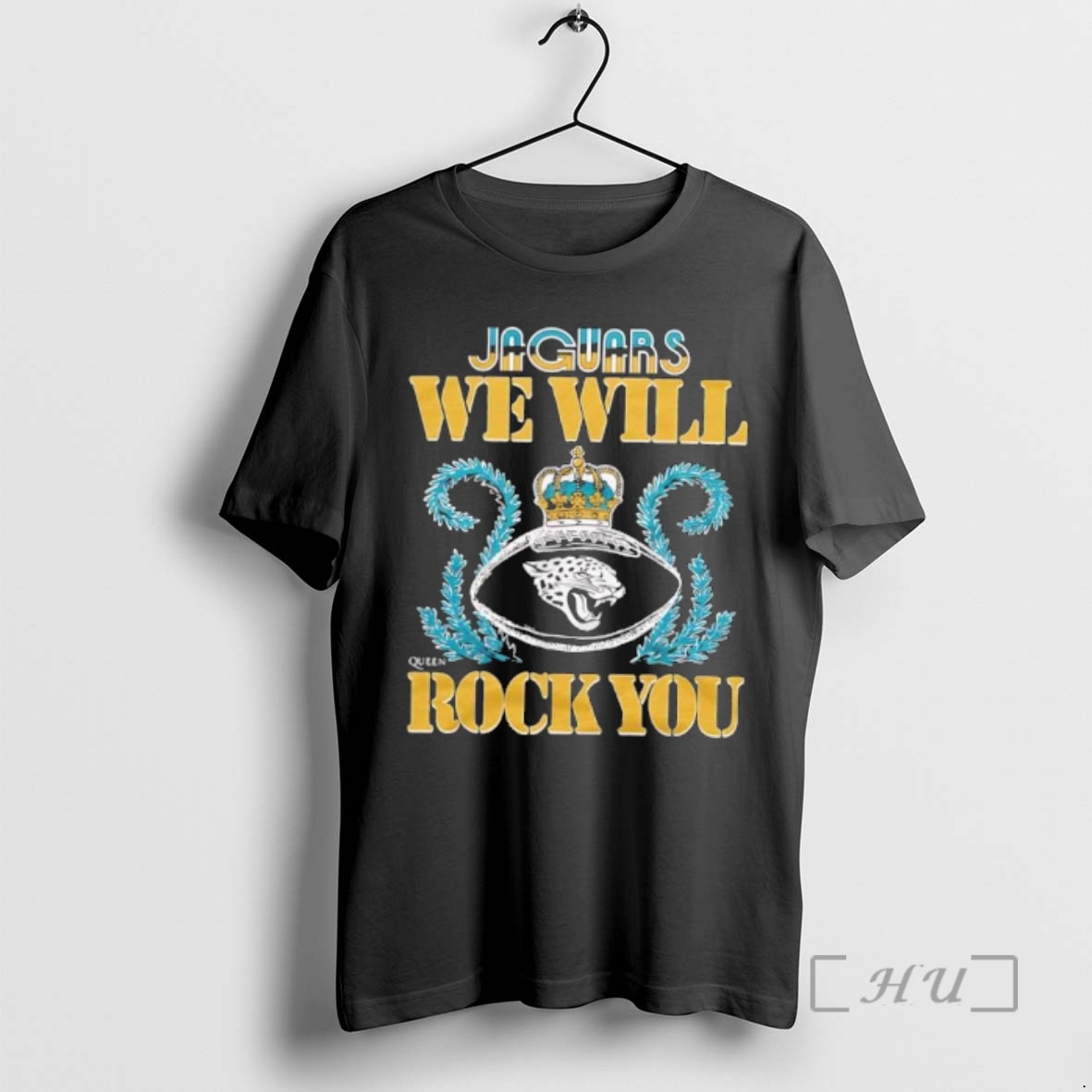 Officials Jacksonville Jaguars We Will Rock You Football Crown Premium T Shirts Sweater Hoodie
