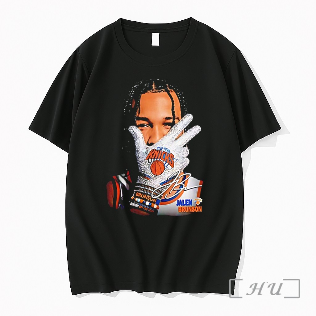 Officials Jalen Brunson 2026 Iceman Burner On The Town Signature Premium T Shirts Sweater Hoodie