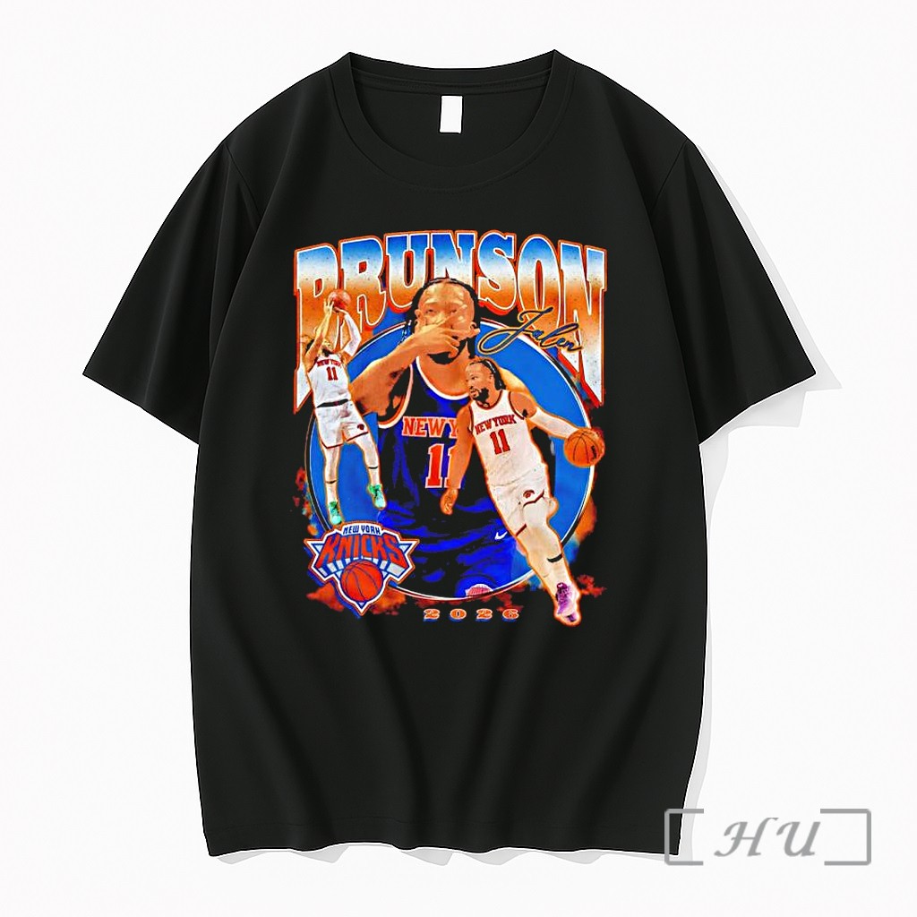 Officials Jalen Brunson New York Knicks 11 Basketball Signature Premium T Shirts Sweater Hoodie