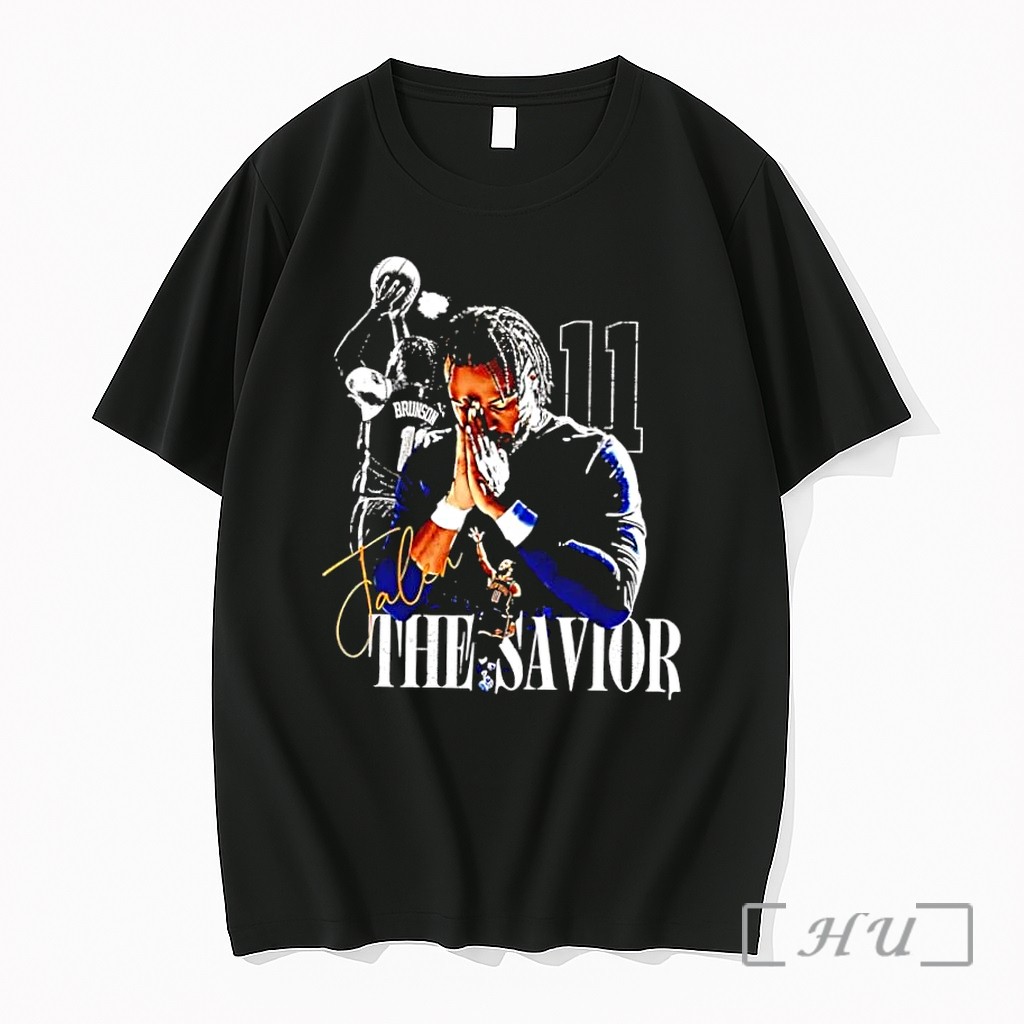 Officials Jalen Brunson The Savior Number 11 New York Basketball Premium T Shirts Sweater Hoodie