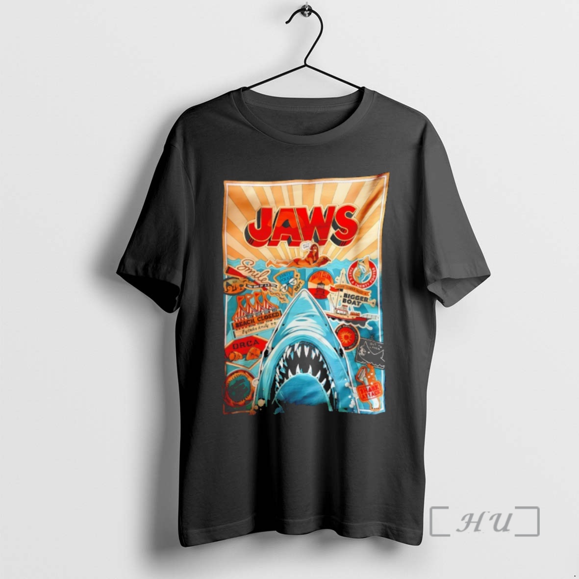 Officials Jaws Beach Closed Bigger Boat Icons Premium T Shirts Sweater Hoodie