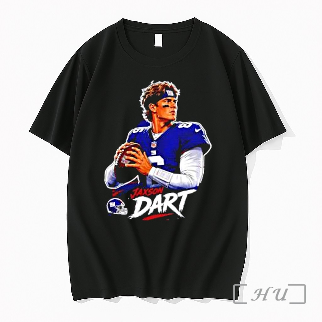 Officials Jaxson Dart New York Giants Football Nfl Quarterback Player Fan Premium T Shirts Sweater Hoodie
