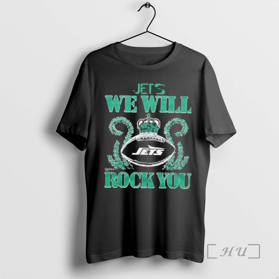 Officials Jets We Will Queen Rock You Football Logo Premium T Shirts Sweater Hoodie