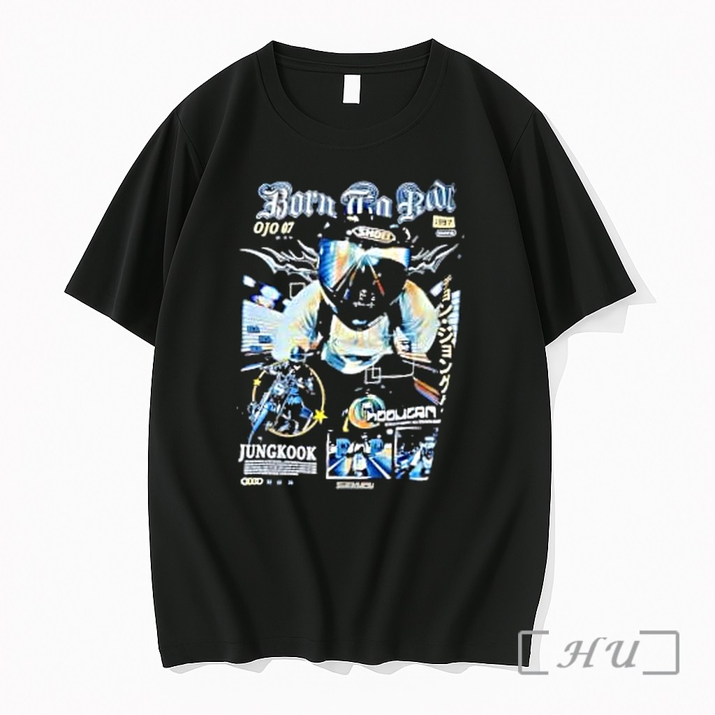 Officials Jungkook Born To Ride Shoei Helmet Hooligan Motorcycle Biker Premium T Shirts Sweater Hoodie