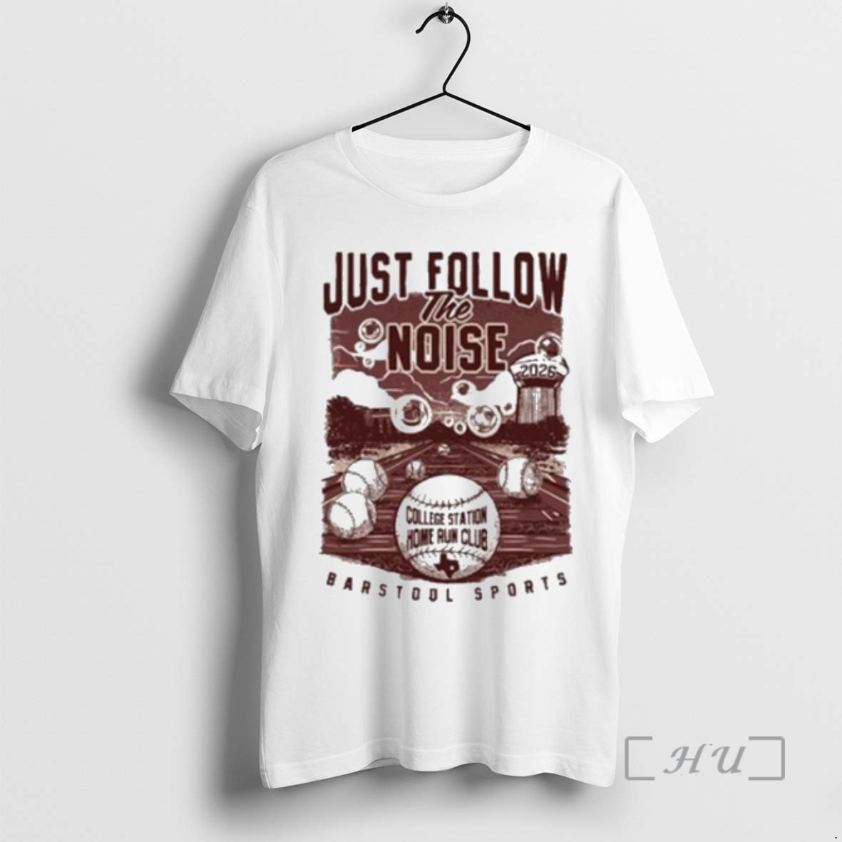 Officials Just Follow The Noise Barstool Sports College Station Home Run Club Tour 2026 Premium T Shirts Sweater Hoodie
