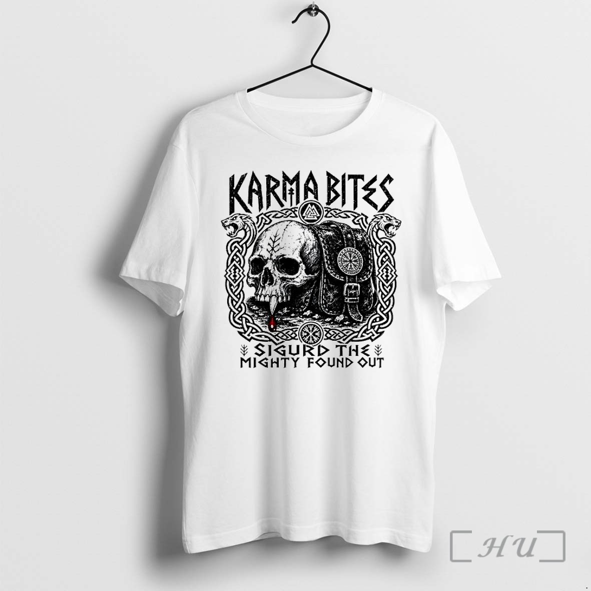 Officials Karma Bites Sigurd The Mighty Found Out Skull Viking Premium T Shirts Sweater Hoodie