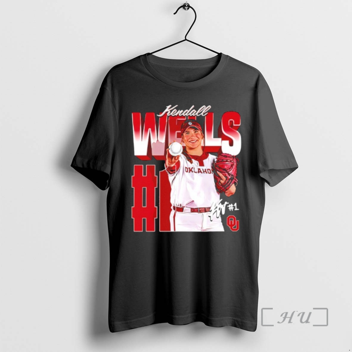 Officials Kendall Wells 1 Oklahoma Sooners Softball Graphic Premium T Shirts Sweater Hoodie