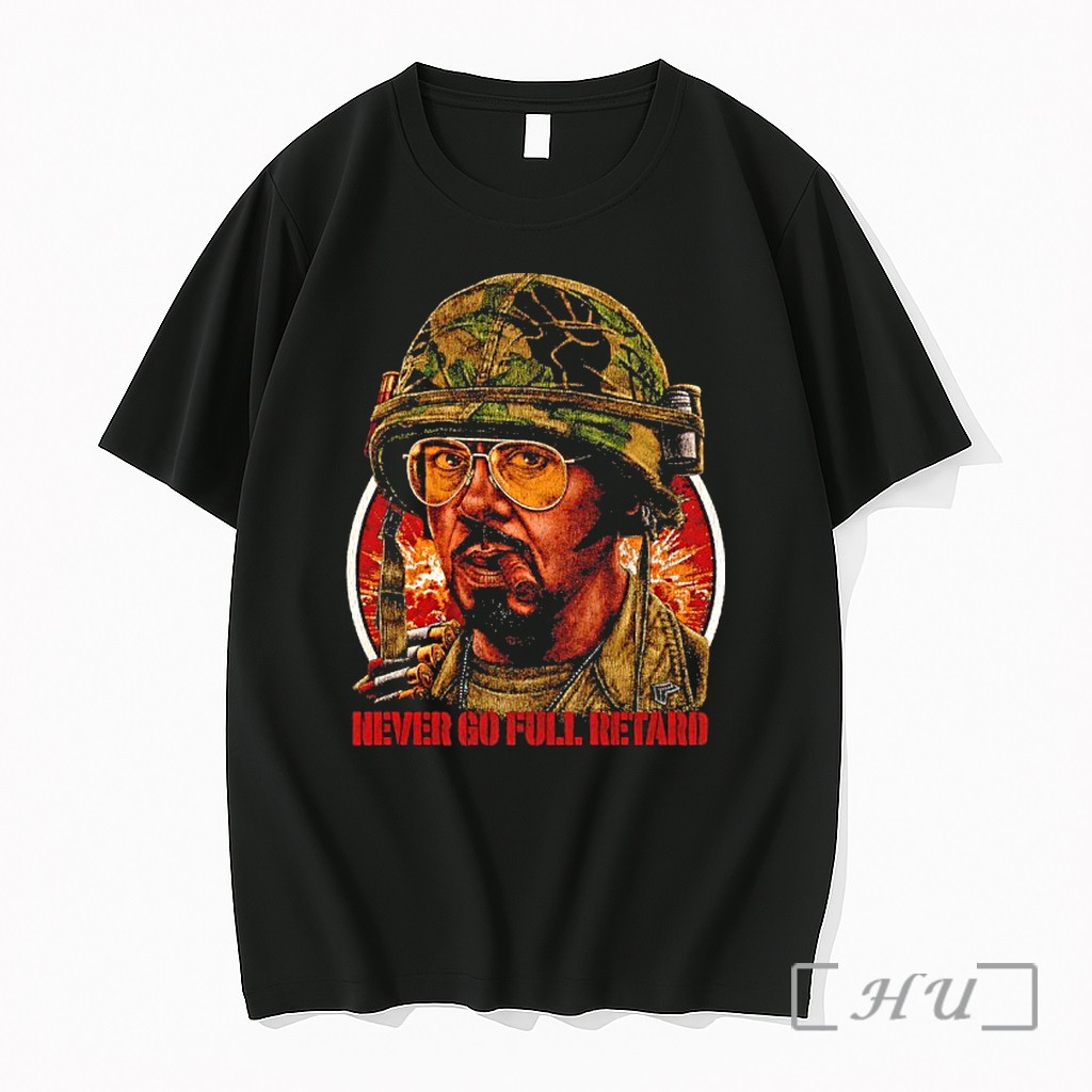 Officials Kirk Lazarus Tropic Thunder Never Go Foll Retard Premium T Shirts Sweater Hoodie
