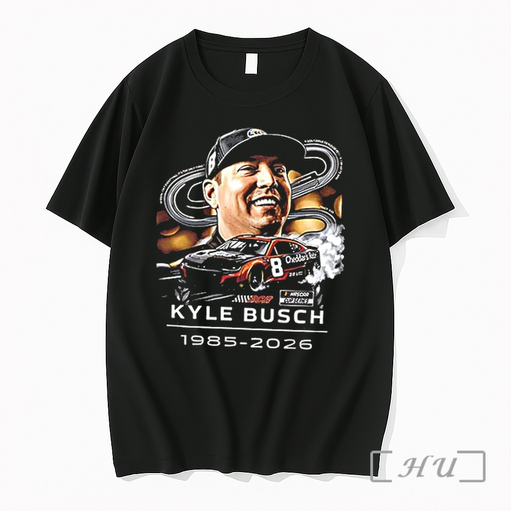 Officials Kyle Busch 1985 2026 5 Time Cup Series Champion Signature Premium T Shirts Sweater Hoodie