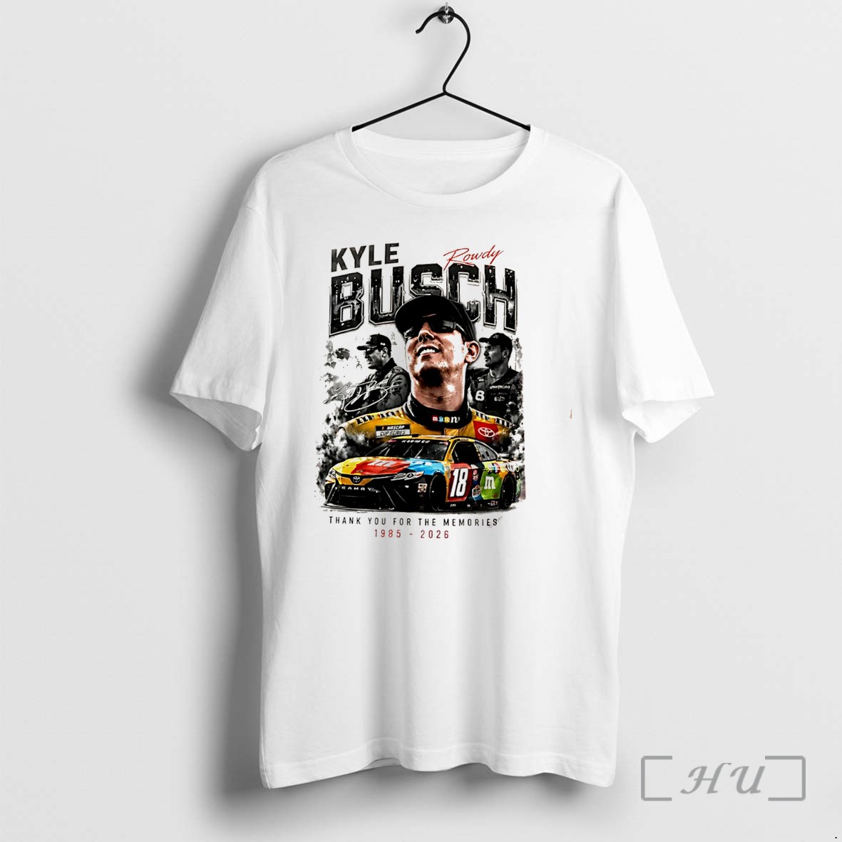 Officials Kyle Busch Thank You For The Memories 1985 2026 Siganture Tee Premium T Shirts Sweater Hoodie