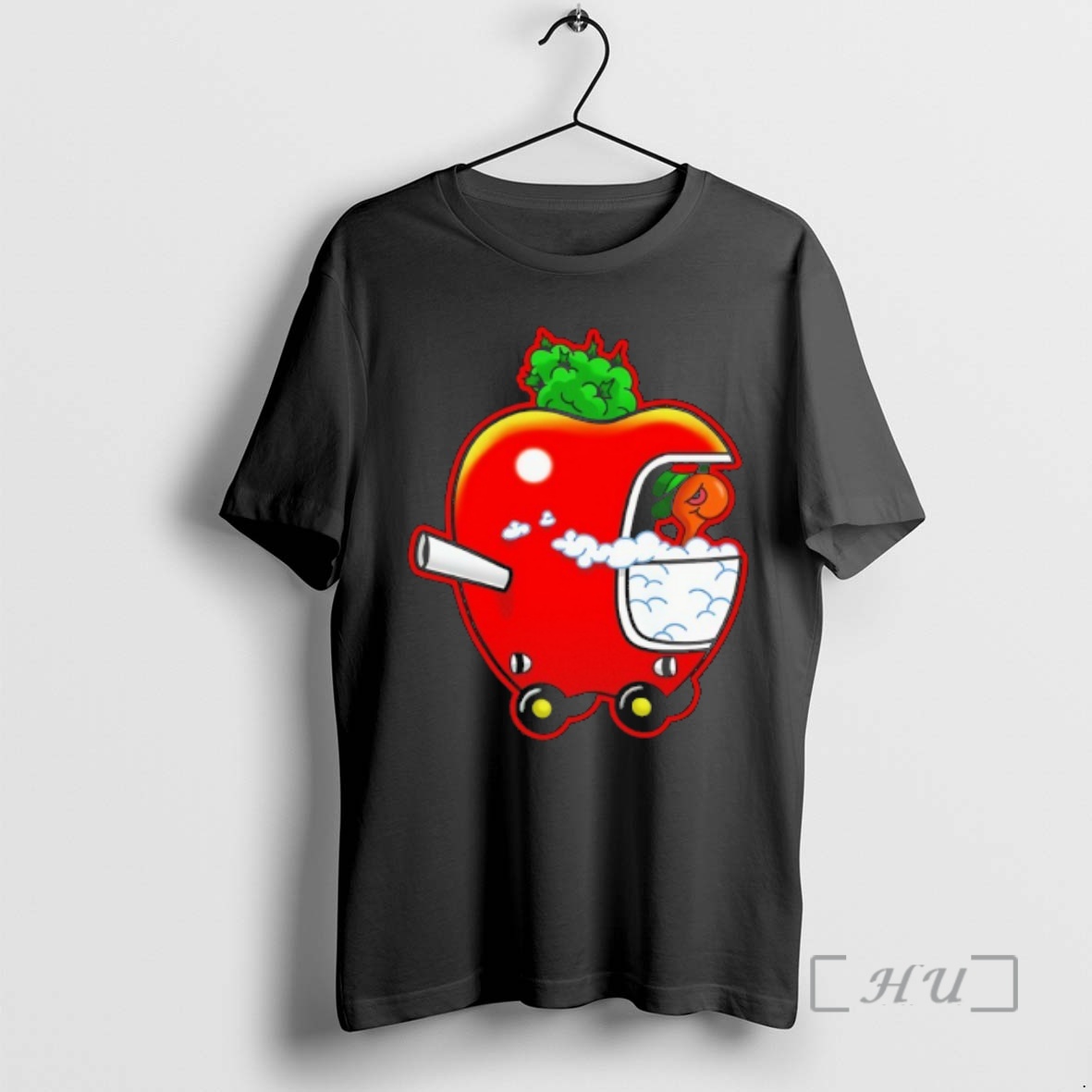 Officials Lbzu6cad Smokey Worm Apple Character Premium T Shirts Sweater Hoodie