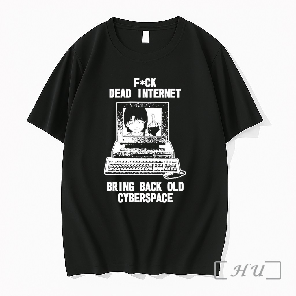 Officials Lain Iwakura Fuck Dead Internet Bring Back Old Cyberspace Premium T Shirts Sweater Hoodie