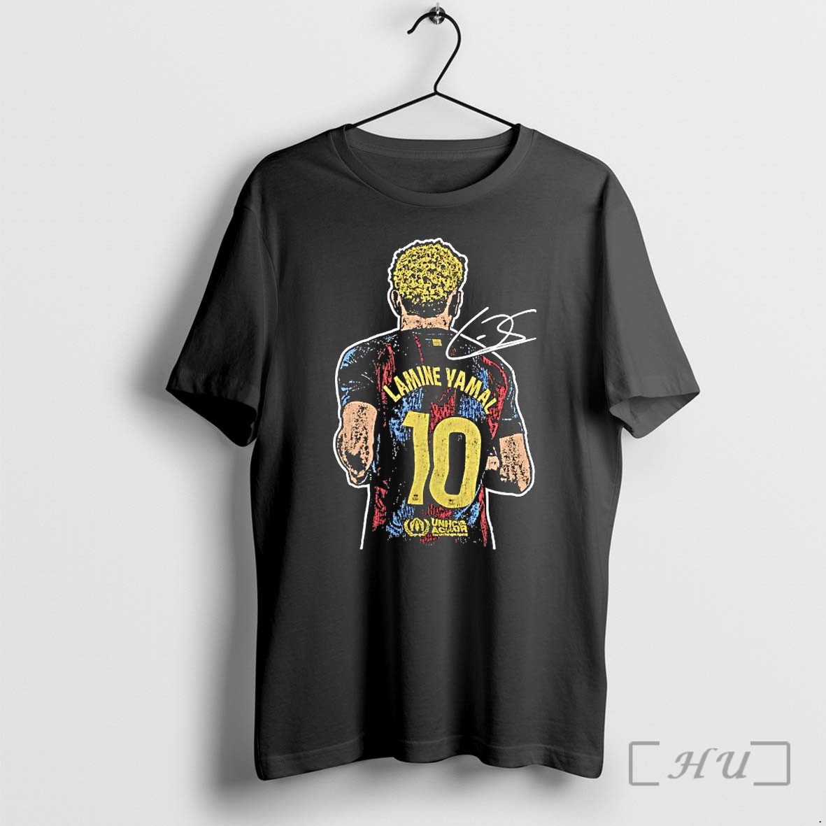 Officials Lamine Yamal Fc Barcelona 10 Player Signature Football Vintage Distressed Premium T Shirts Sweater Hoodie