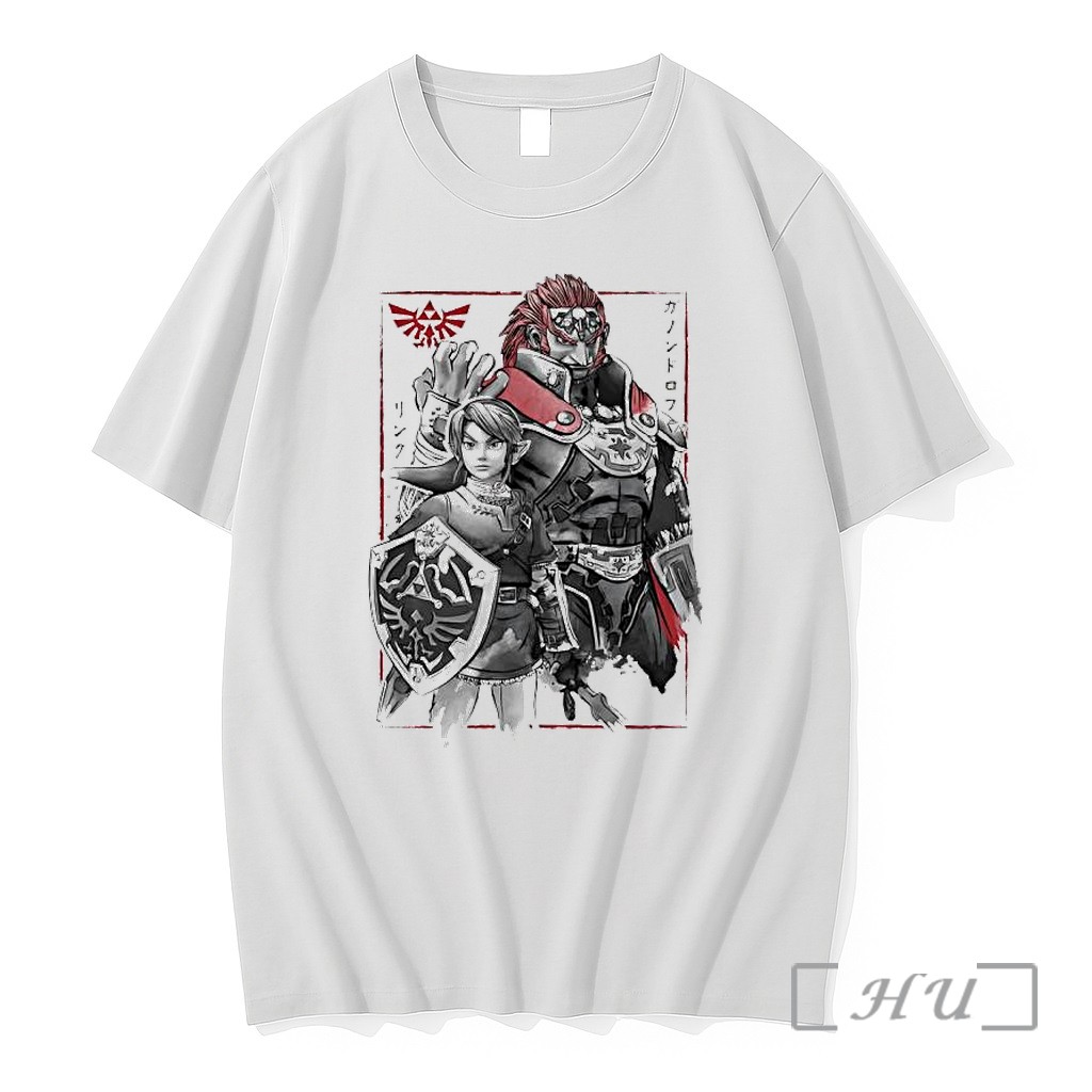 Officials Legend Of Zelda Link Ganondorf Japanese Sumi E Art Premium T Shirts Sweater Hoodie