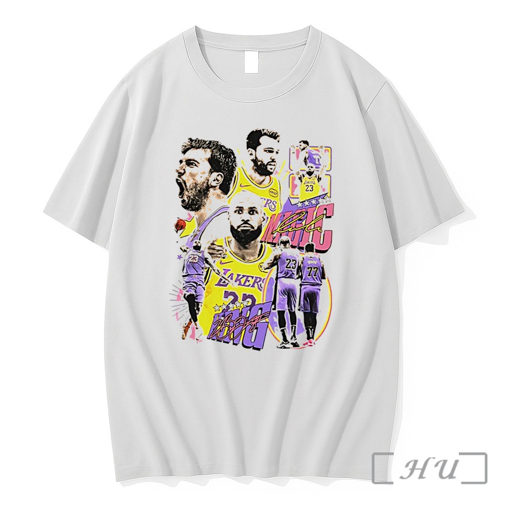 Officials Luka Doncic And Lebron James Basketball Player Graphic Tee Premium T Shirts Sweater Hoodie