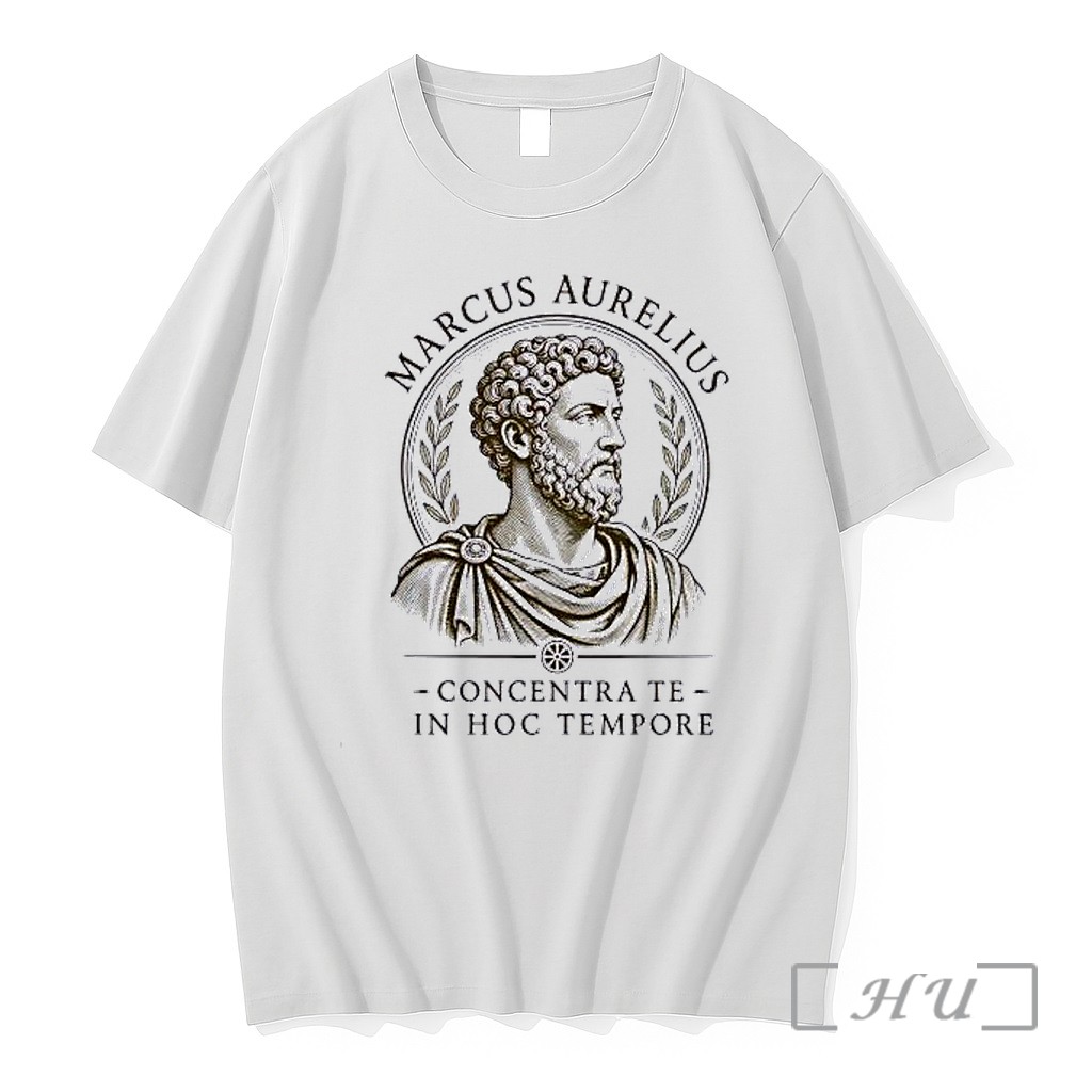 Officials Marcus Aurelius Roman Emperor Stoic Philosopher Concentra Te In Hoc Tempore Premium T Shirts Sweater Hoodie
