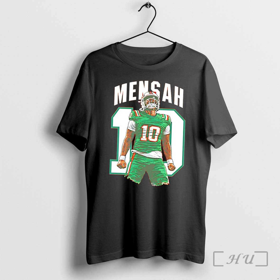 Officials Mensah 10 Miami Hurricanes Football Paint Tee Premium T Shirts Sweater Hoodie