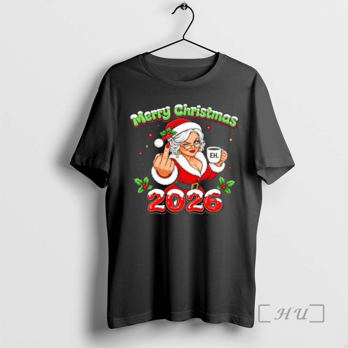 Officials Merry Christmas 2026 Naughty Mrs Santa Premium T Shirts Sweater Hoodie