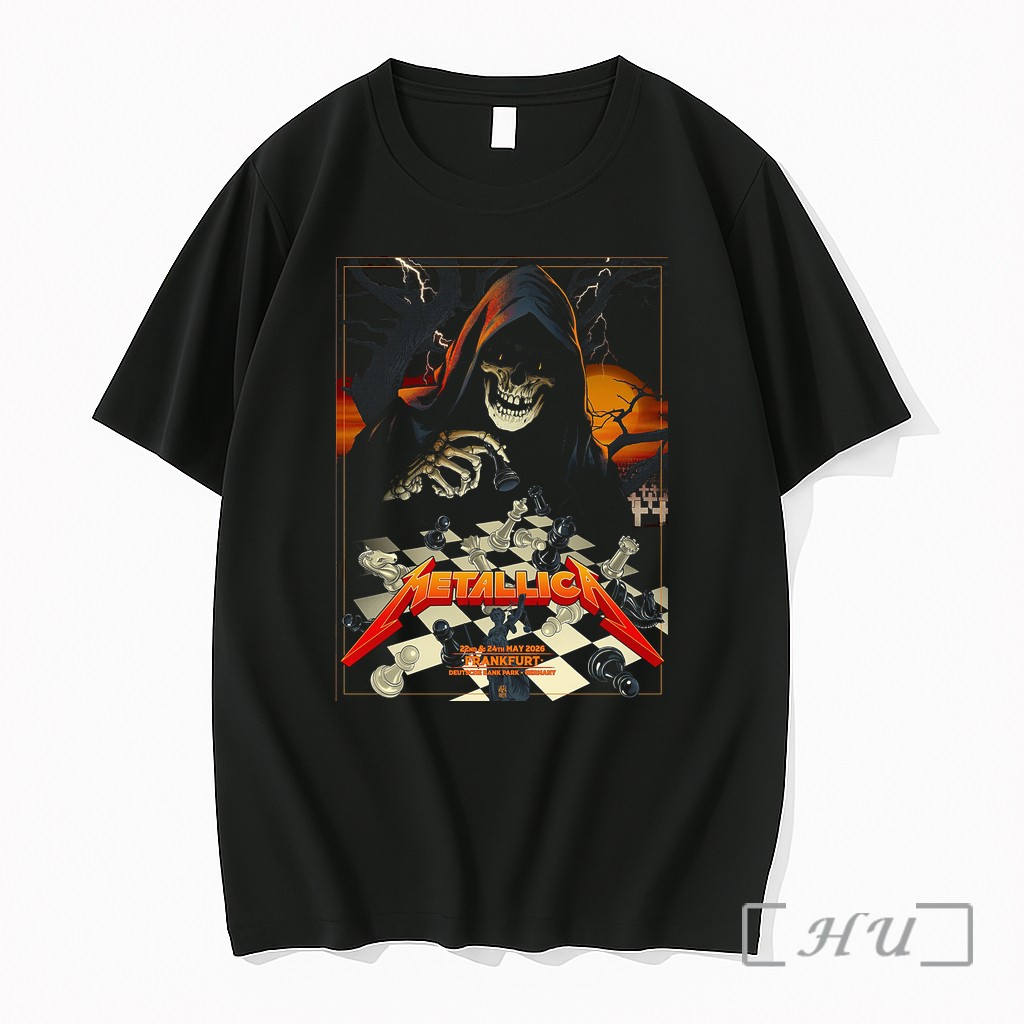 Officials Metallica Frankfurt M72 Tour 2026 Wall Art Decor Premium T Shirts Sweater Hoodie