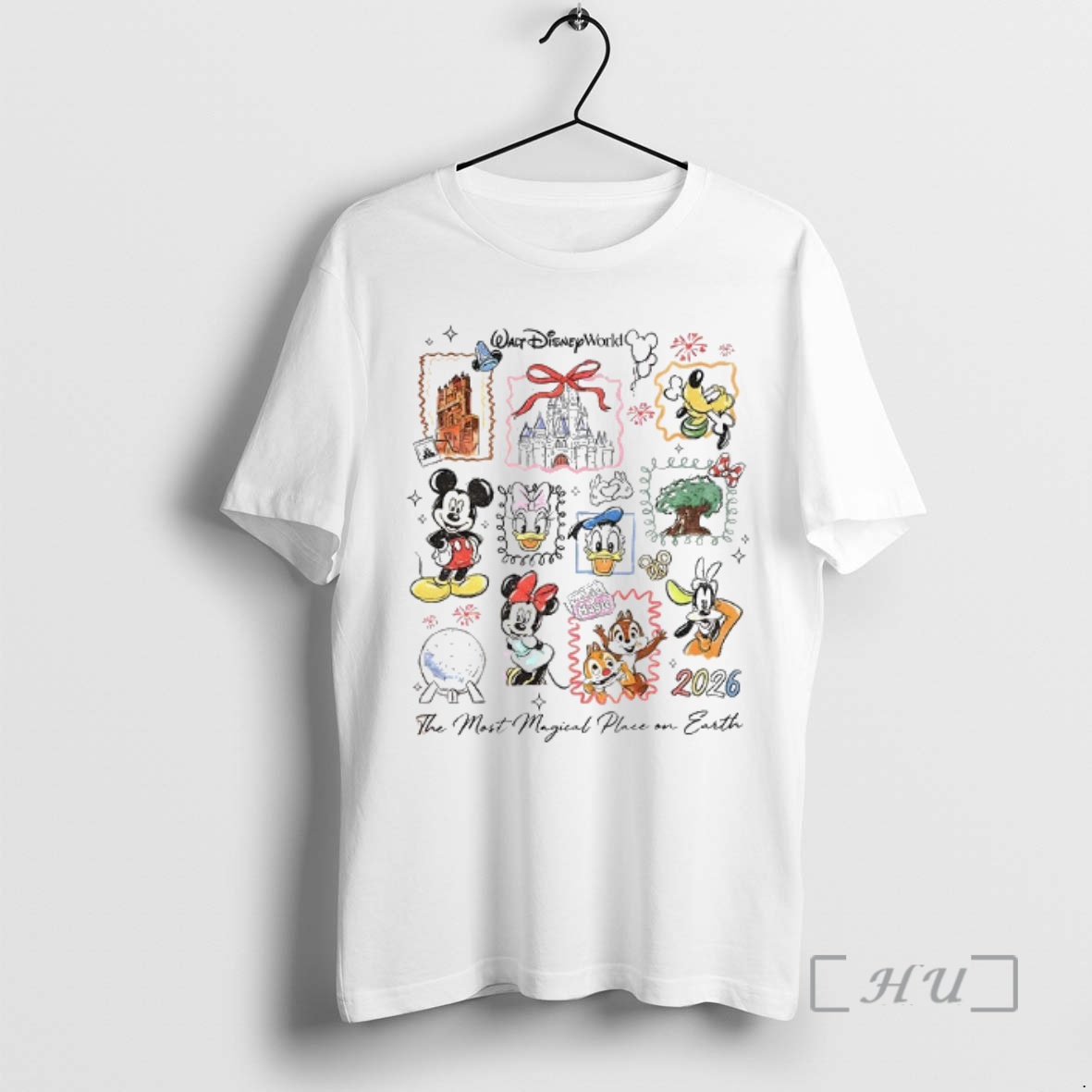 Officials Mickey And Friends Disneyworld The Most Magical Place On Earth Premium T Shirts Sweater Hoodie