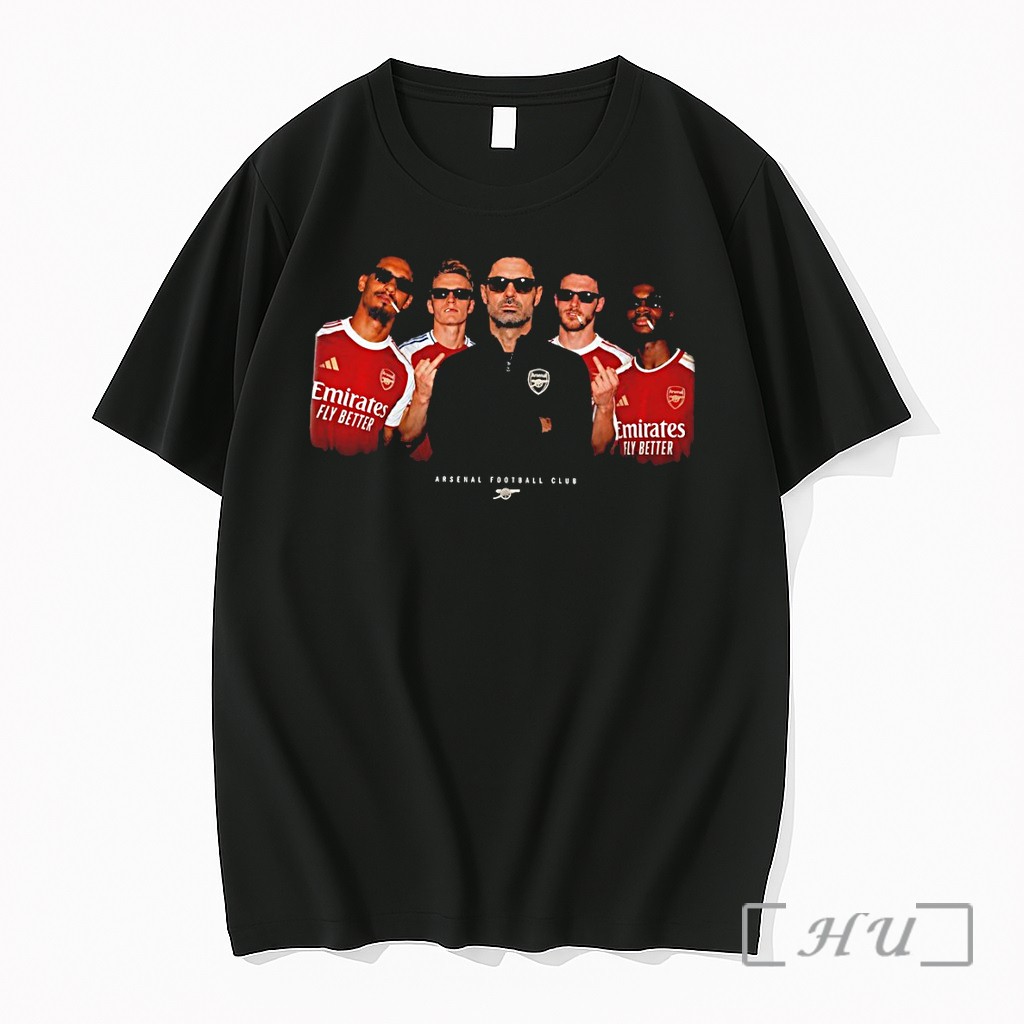 Officials Mikel Arteta Bukayo Saka Martin Middle Finger Smoking Arsenal Fc 2026 Premium T Shirts Sweater Hoodie
