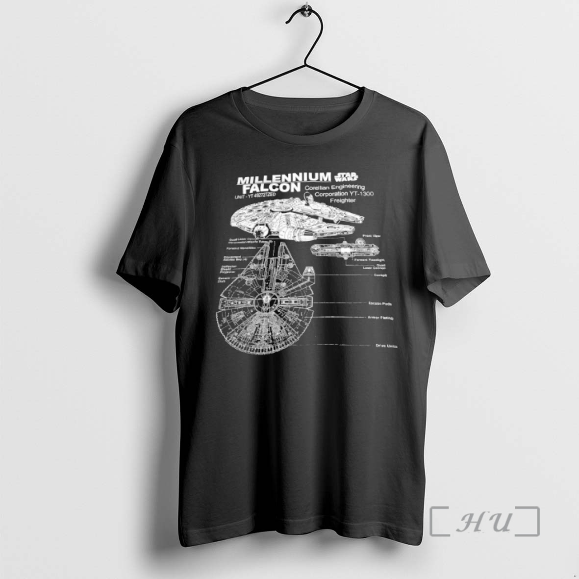 Officials Millennium Falcon Star Wars Corellian Engineering Corporation Premium T Shirts Sweater Hoodie