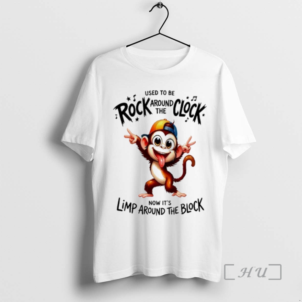 Officials Monkey Used To Be Rock Around The Clock Now Its Limp Around The Block Premium T Shirts Sweater Hoodie