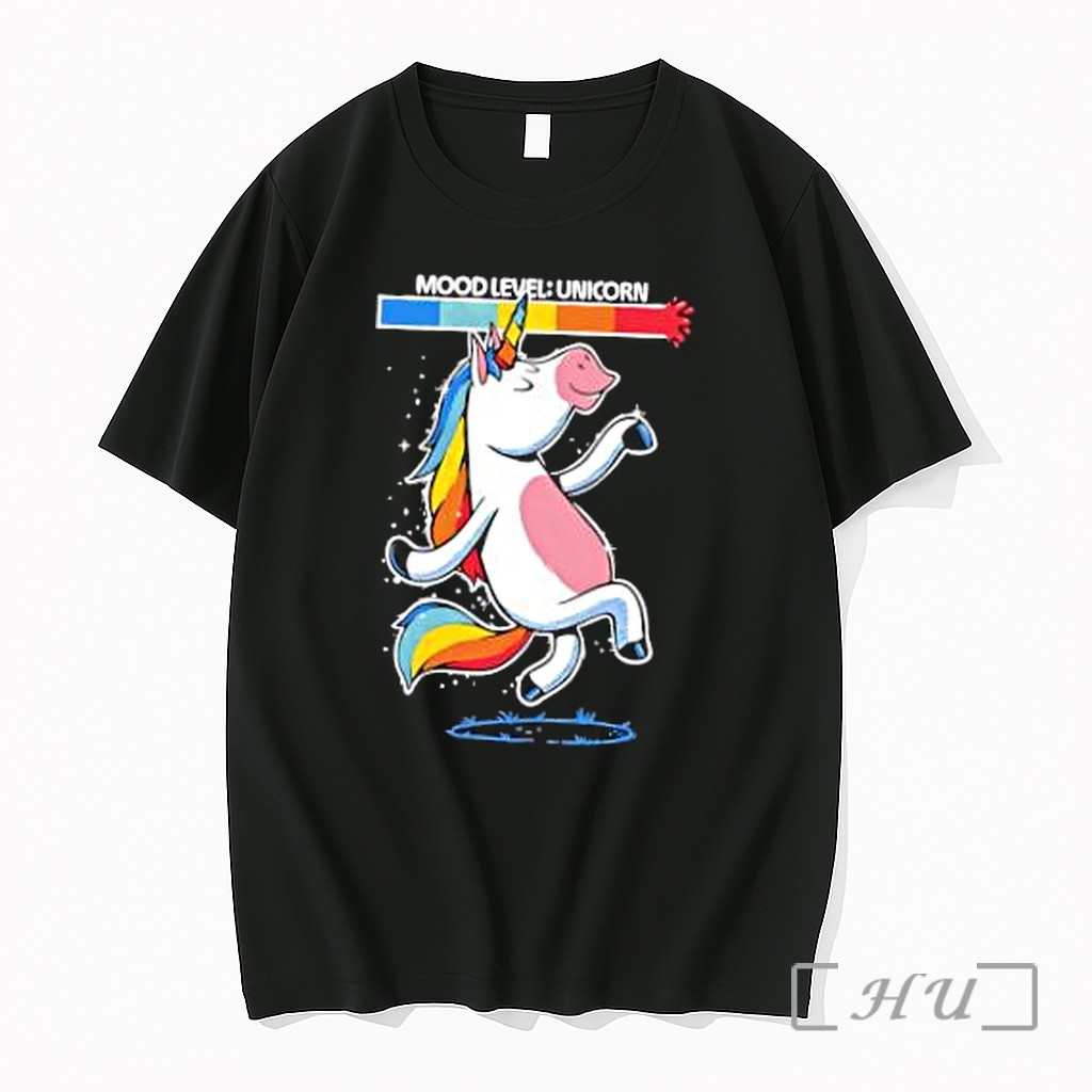 Officials Mood Level Unicorn Happy Dancing Rainbow Premium T Shirts Sweater Hoodie