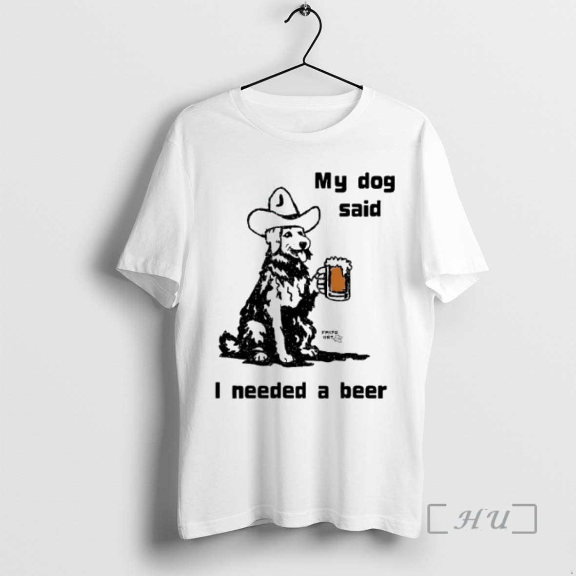 Officials My Dog Said I Needed A Beer Cowboy Hat And Beer Premium T Shirts Sweater Hoodie