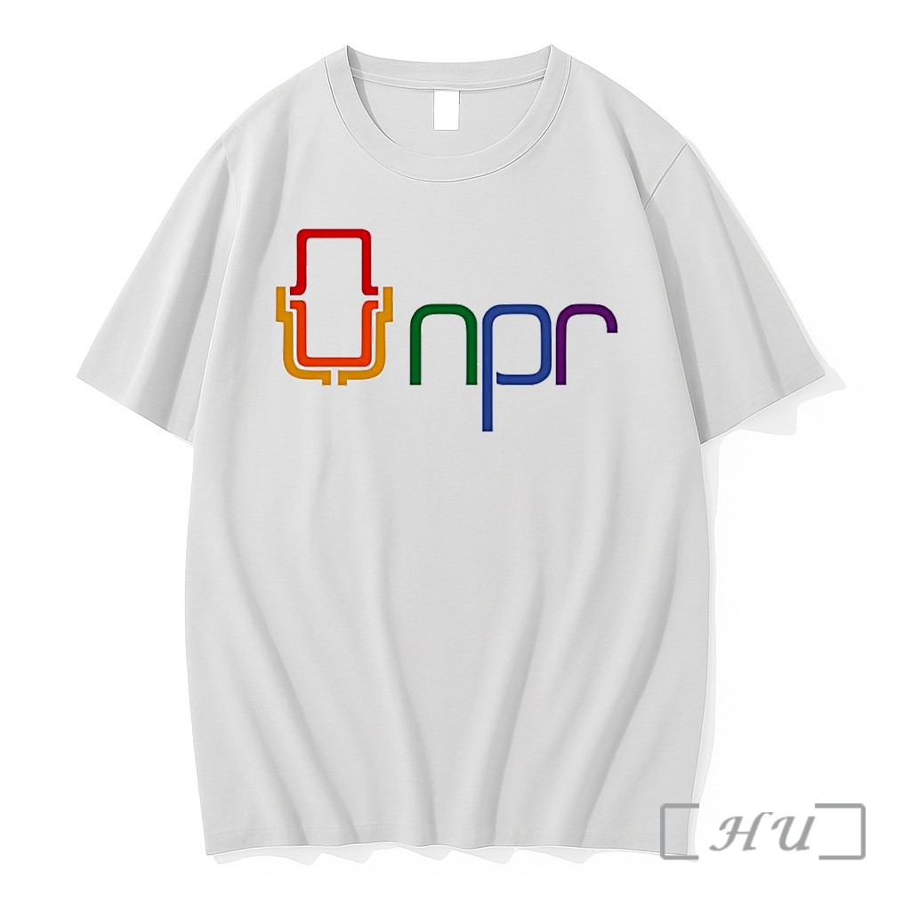 Officials Npr Microphone Logo Journalism Future 2026 White Premium T Shirts Sweater Hoodie