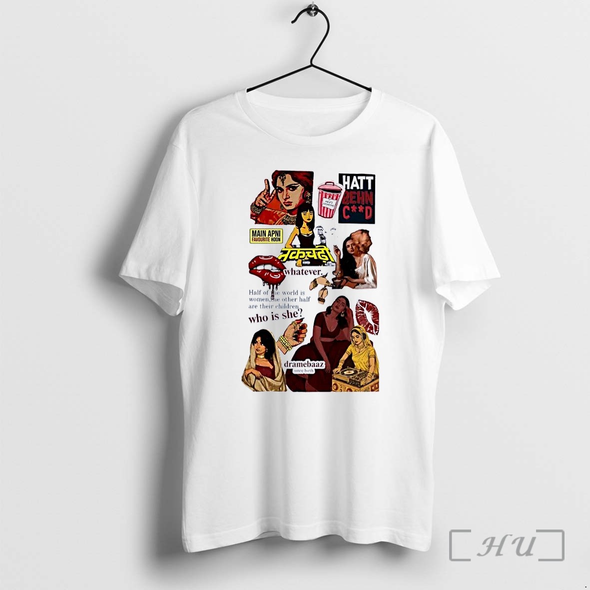 Officials Nakchadhi Bollywood Desi Feminist Main Apni Favourite Hoon Women Empowerment Slogan 2026 White Premium T Shirts Sweater Hoodie