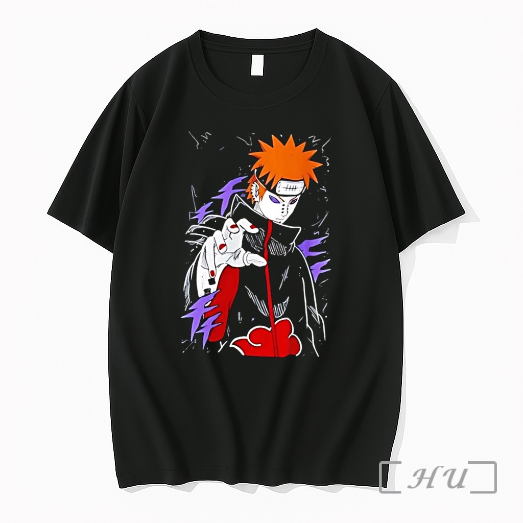 Officials Naruto Shippuden Pain Akatsuki Rinnegan Almighty Push Trending 2026 Anime Fan Art Black Premium T Shirts Sweater Hoodie