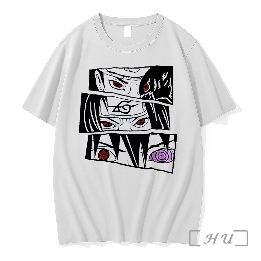 Officials Naruto Uchiha Itachi Sasuke Sharingan Rinnegan Eyes Legendary Powers Top Anime Trends 2026 White Premium T Shirts Sweater Hoodie