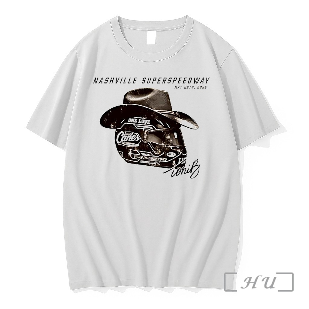 Officials Nashville Superspeedway Toni Breidinger Racing Helmet Cowboy Hat Premium T Shirts Sweater Hoodie